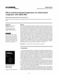 Effects of heat-treatment temperature on carbon-based composites with added illite