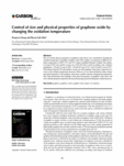 Control of size and physical properties of graphene oxide by changing the oxidation temperature