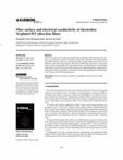 Fiber surface and electrical conductivity of electroless Ni-plated PET ultra-fine fibers