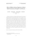 Effects of Different Advance Organizers on Mental Model Construction and Cognitive Load Decrease
