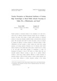 Teacher Perception on Educational Attributes of Cutting Edge Technologies in Rural Public Schools: Focusing on Tablet PCs, e-Whiteboards, and Fastel