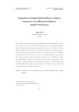 Integration of Computerized Feedback to Improve Interactive Use of Written Feedback in English Writing Class
