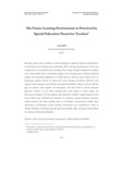 The Future Learning Environment as Perceived by Special Education Preservice Teachers