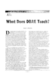 What Does DBAE Teach?