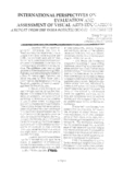 INTERNATIONAL PERSPECTIVES ON EVALUATION AND ASSESSMENT OF VISUAL ARTS EDUCATION