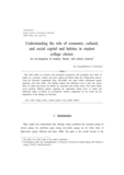 Understanding the role of economic, cultural,
and social capital and habitus in student
college choice