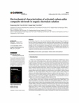 Electrochemical characterization of activated carbon-sulfur composite electrode in organic electrolyte solution