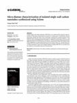 Micro-Raman characterization of isolated single wall carbon nanotubes synthesized using Xylene