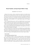 Musical Empathy: Learing through Children's Songs
