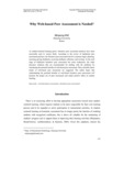 Why Web-based Peer Assessment is Needed?