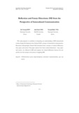 Reflection and Future Directions: ISD from the Perspective of Intercultural Communication